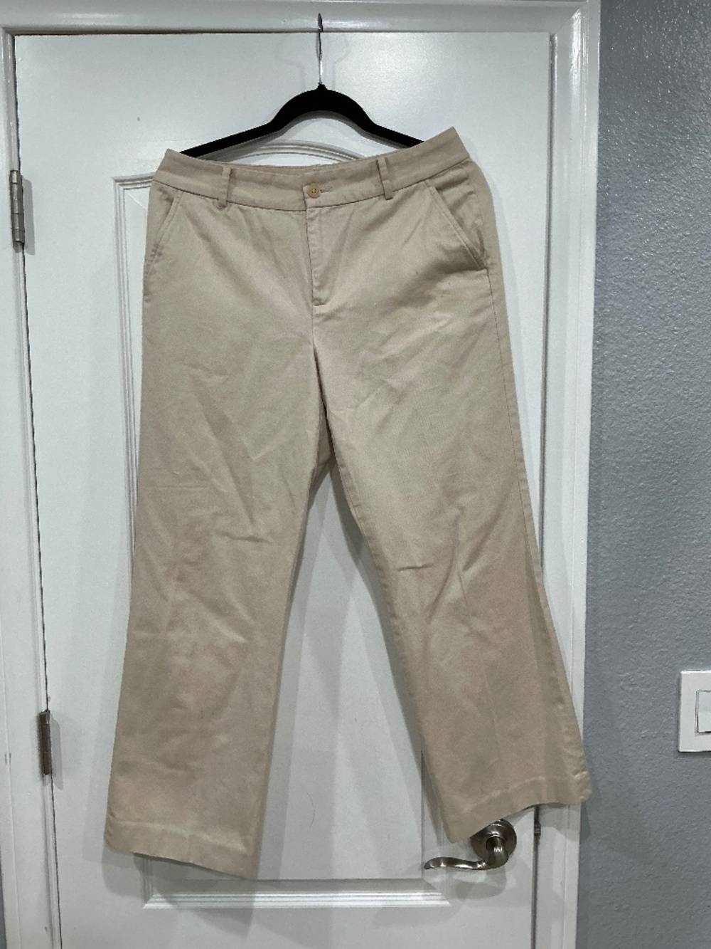 Lauren Ralph Lauren: Khaki Beige Straight Leg Dress Pants